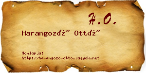 Harangozó Ottó névjegykártya